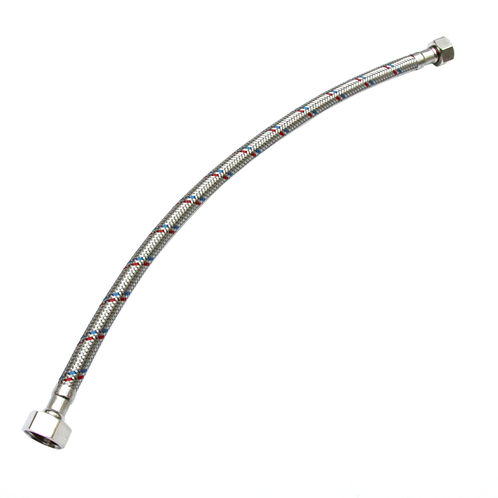 Racord Fanski, EPDM, crom, flexibil, 1/2x3/8, 24 x 400 mm