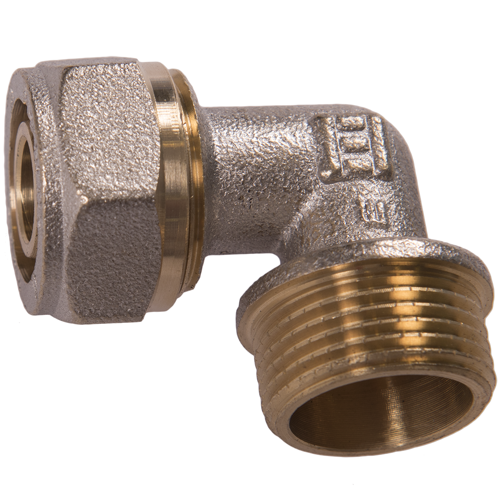 Cot pentru teava multistrat, alama, filet exterior, 20 mm x 3/4 inch