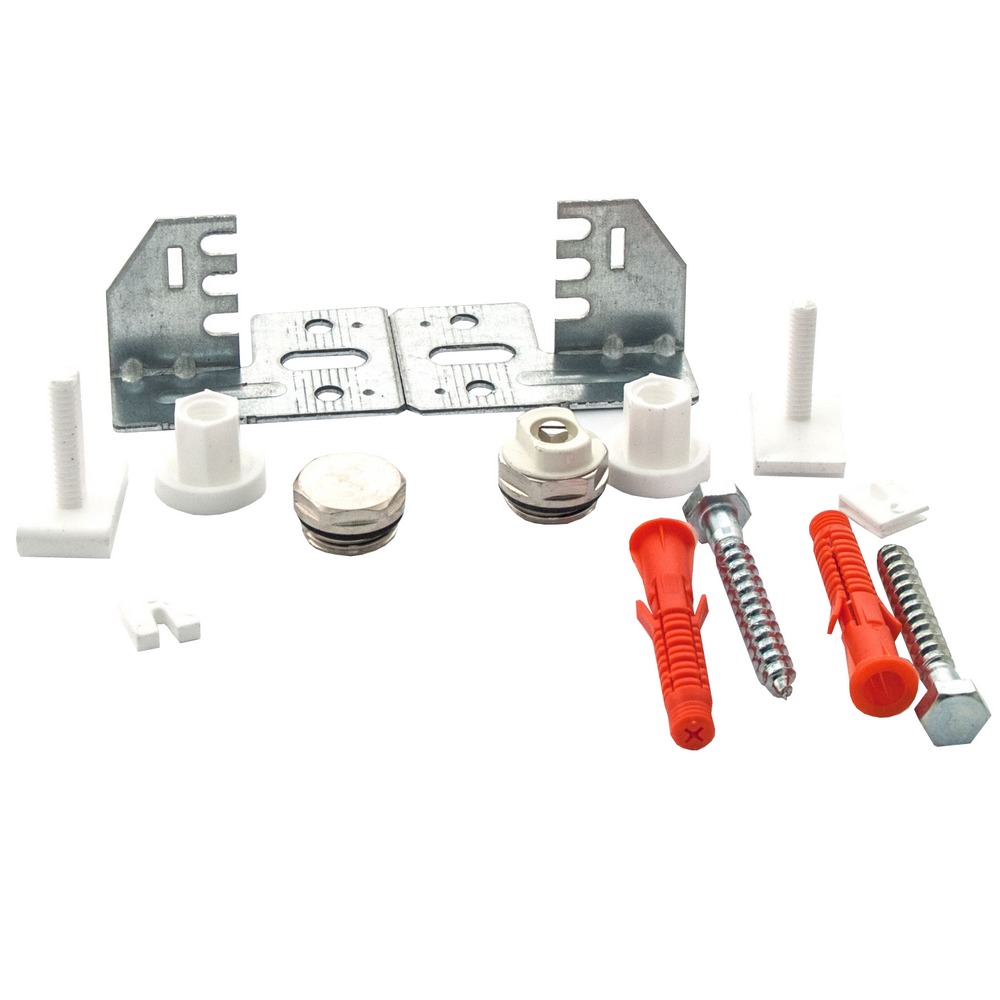 Suport panou pentru radiatoare, tabla+plastic+inox, argintiu/auriu
