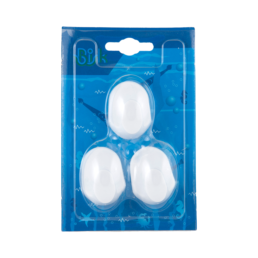 Set 3 carlige Bisk, accesorii pentru baie, polipropilena, alb, 3 x 5 x 2 cm