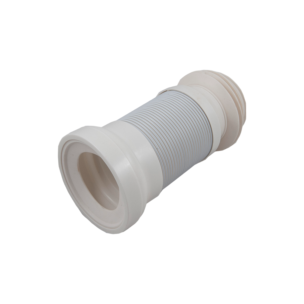 Racord WC, flexibil, extensibil, plastic, 11 cm