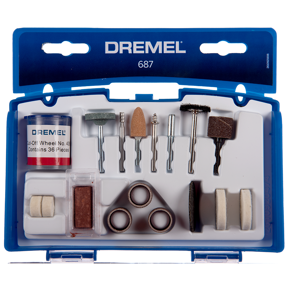 Set accesorii Dremel 687, pentru curatare si slefuire