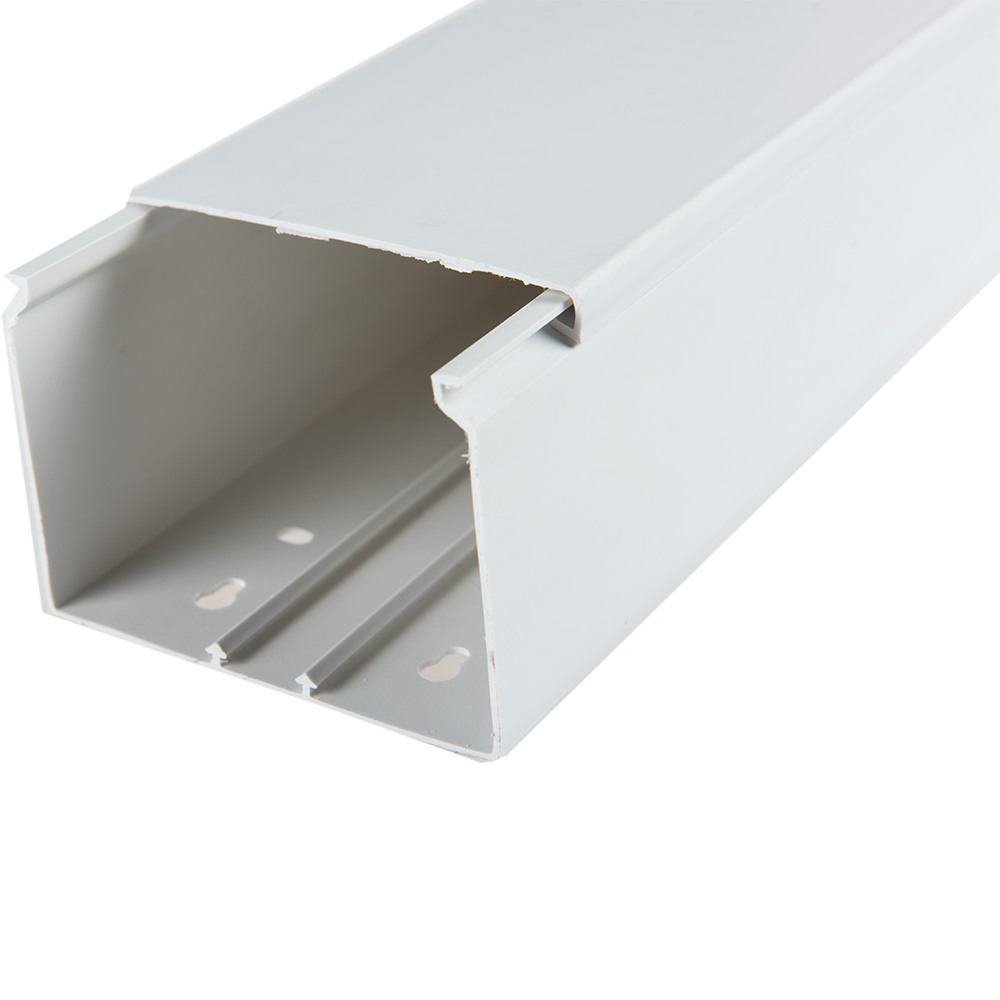 Canal cablu 80 x 60 mm, 2 m, alb, PVC ignifugat
