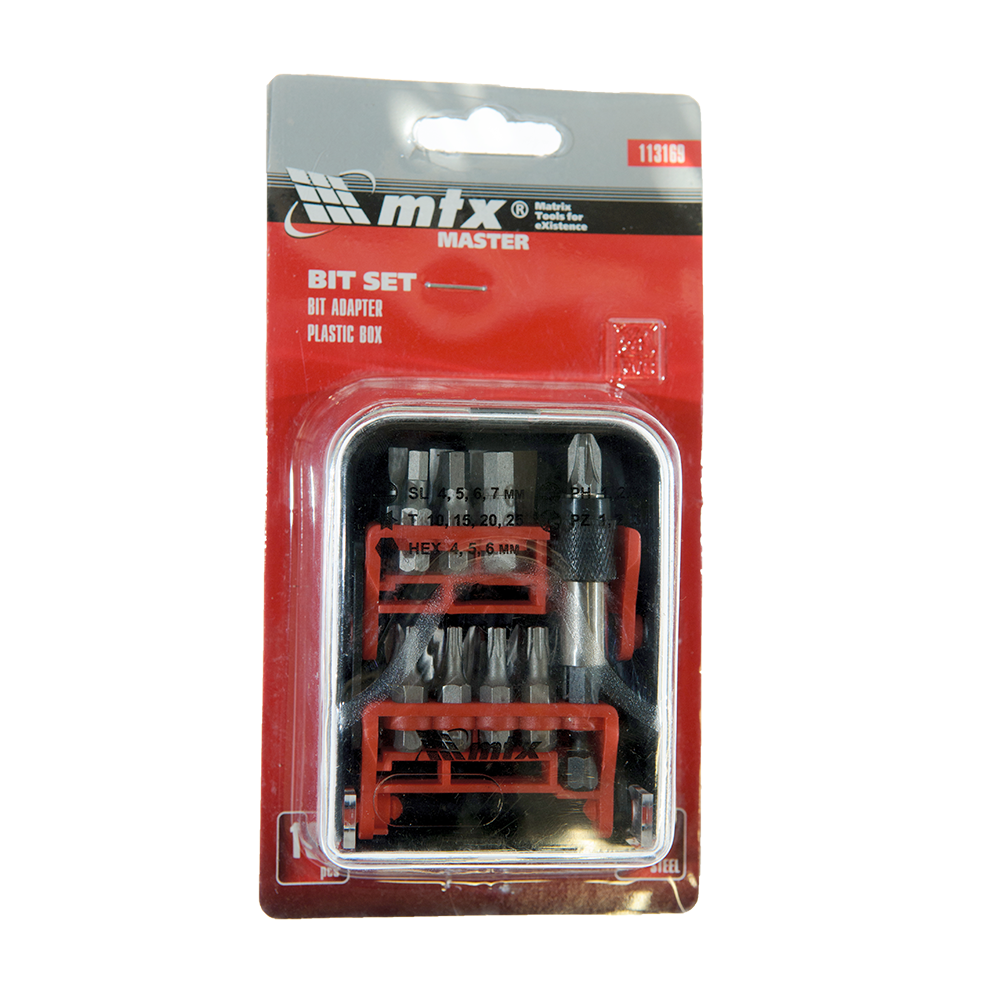 Set biti si adaptor magentic MTX Master, 18 buc