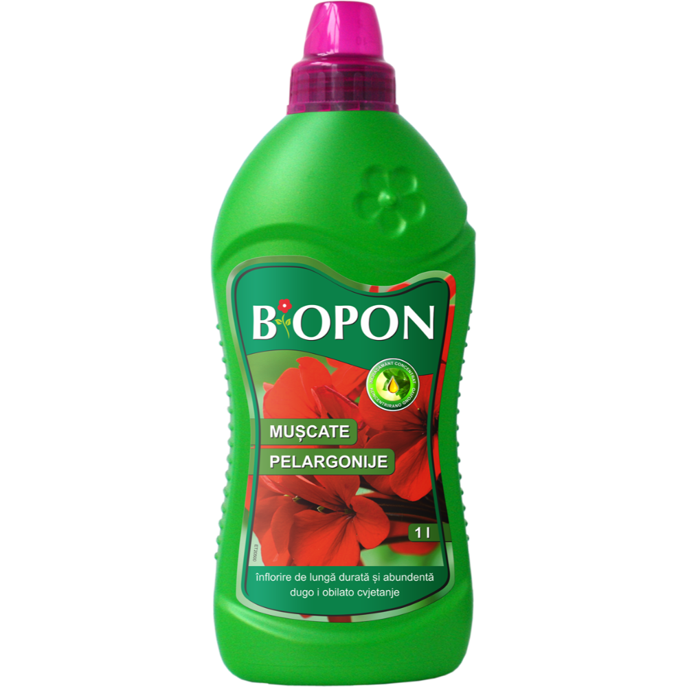 Ingrasamant Biopon pentru pelargonii (include muscata 422), 0.5 l