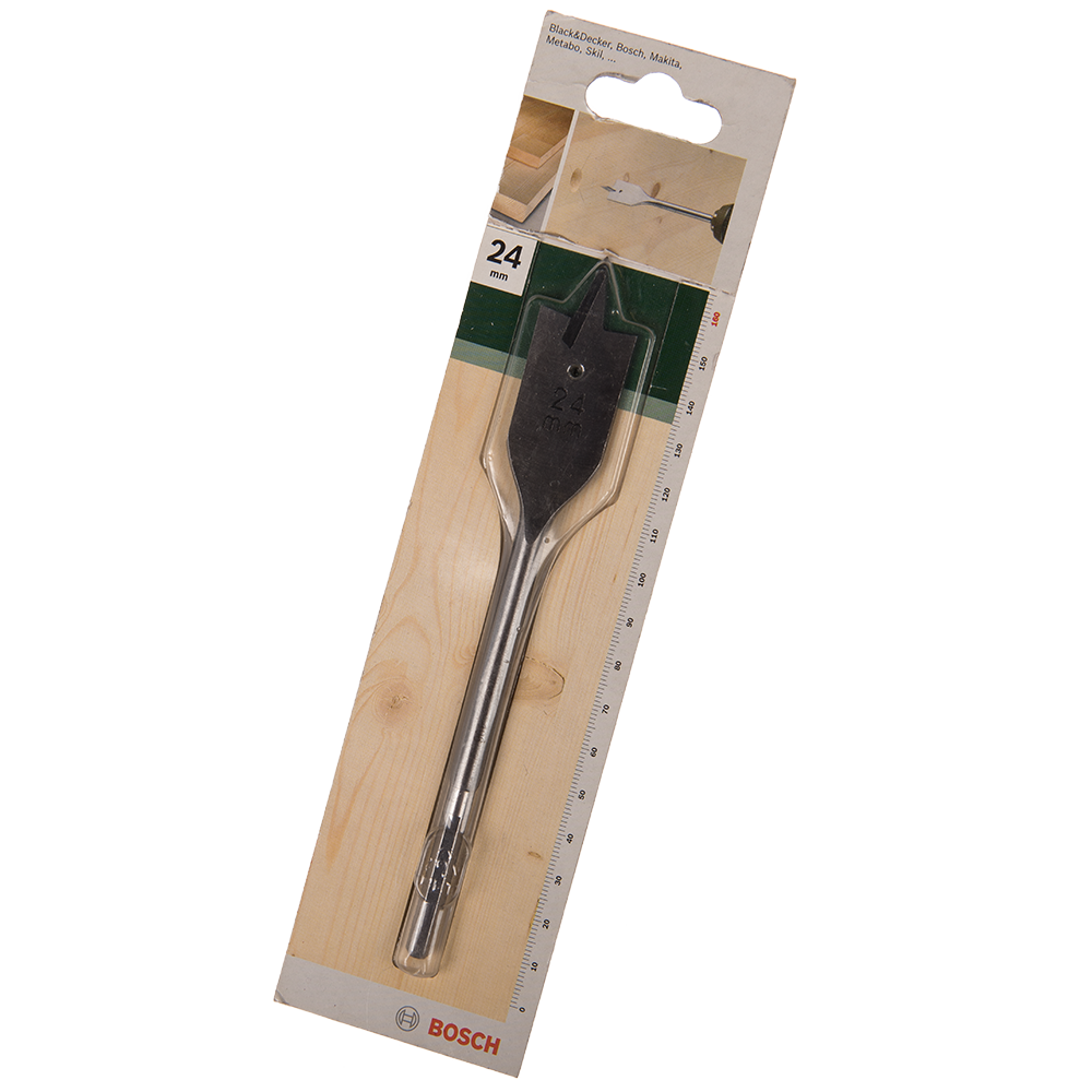 Burghiu plat cu prindere hexagonala Bosch, pentru lemn, 24 mm