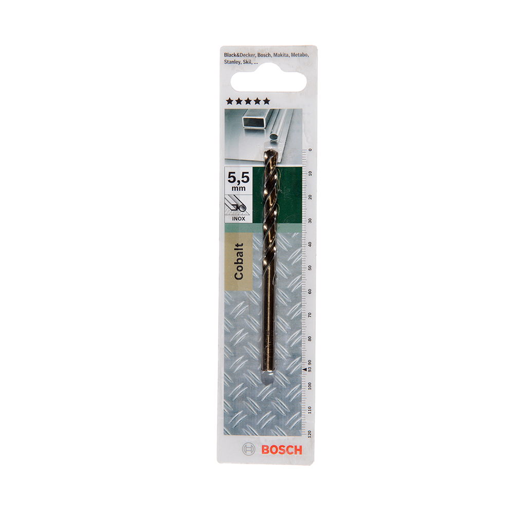 Burghiu Bosch HSS-Co DIN 338, mandrina standard, pentru metal, 5,5 mm