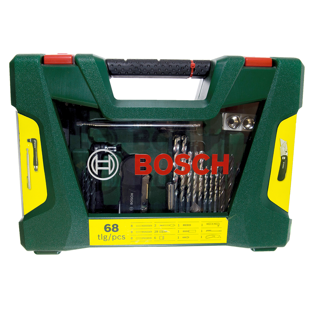 Set burghie si capete de surubelnita Bosch V-Line, 68 piese