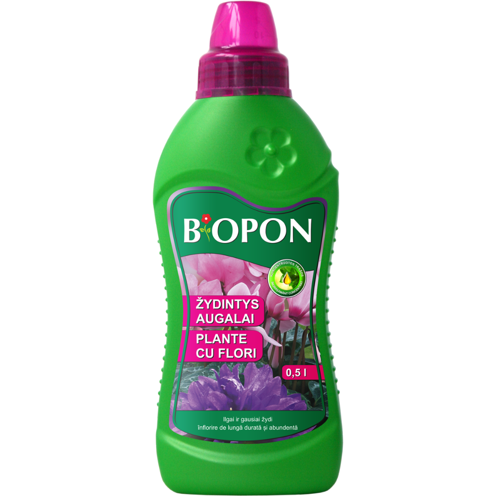Ingrasamant Biopon. pentru plante cu flori, 0,5 l