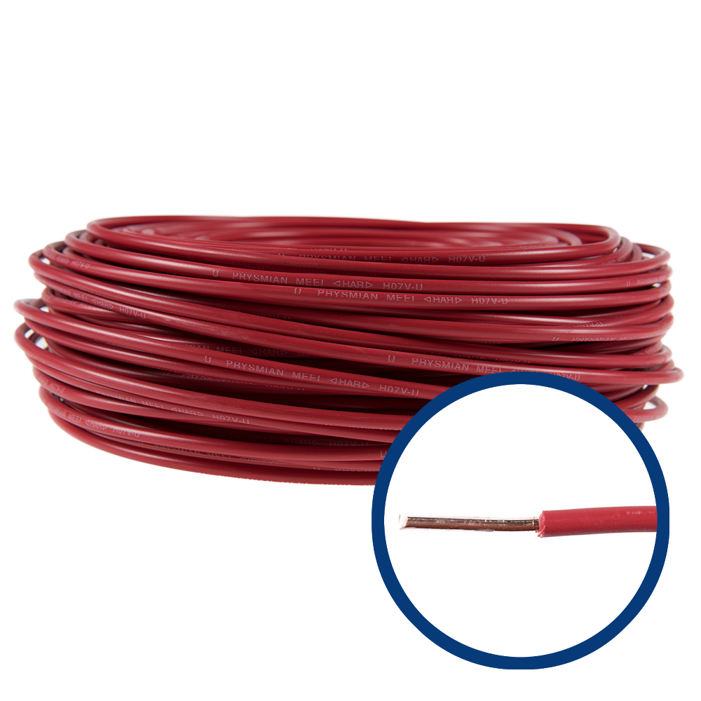 Cablu electric FY/ H07V-U 6 mm rosu