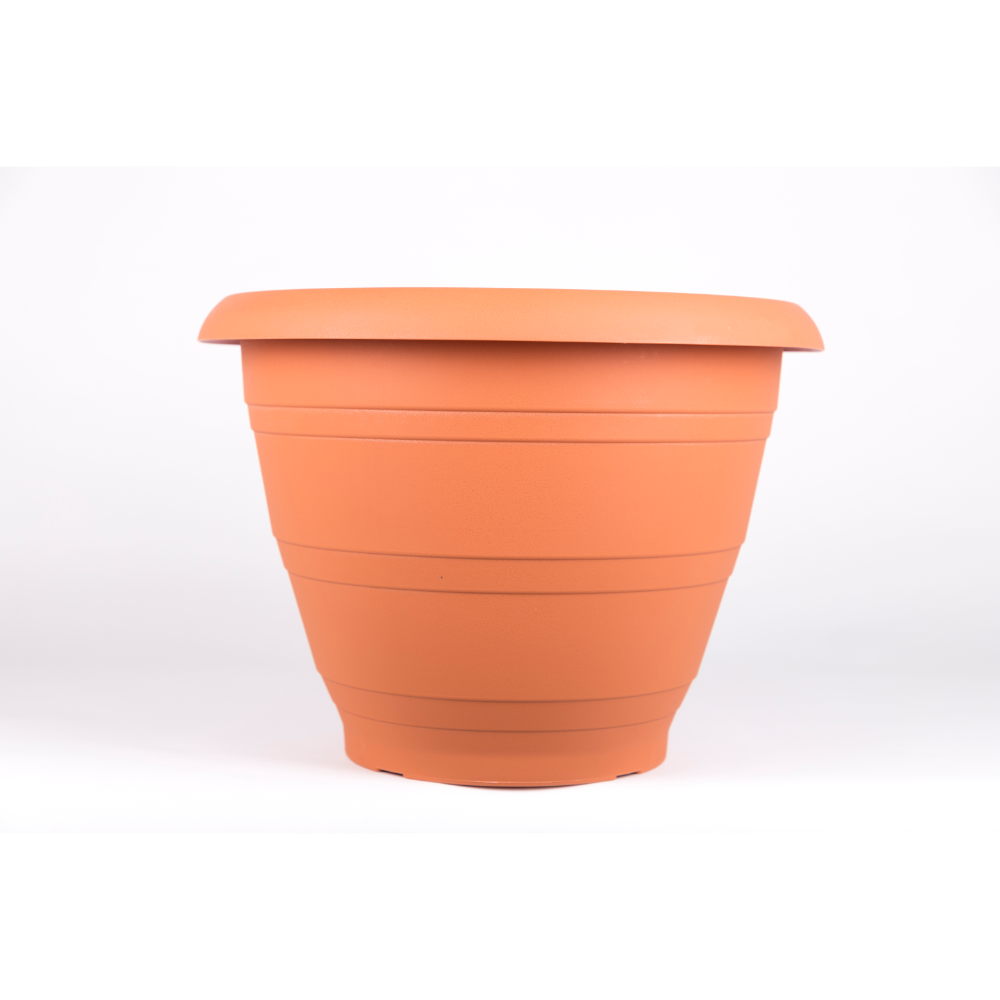 Ghiveci Harplast Lyra, polipropilena, teracota, 350 mm