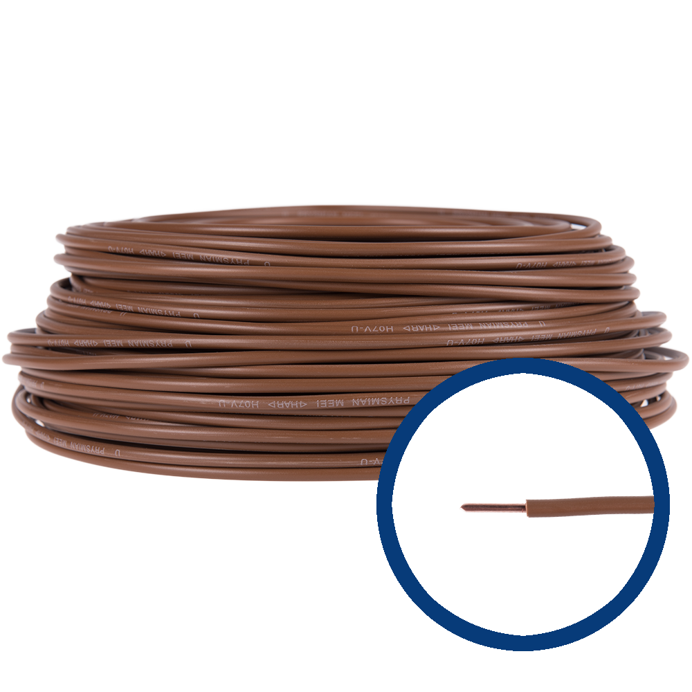 Cablu electric FY/ H07V-U 4 mm maro
