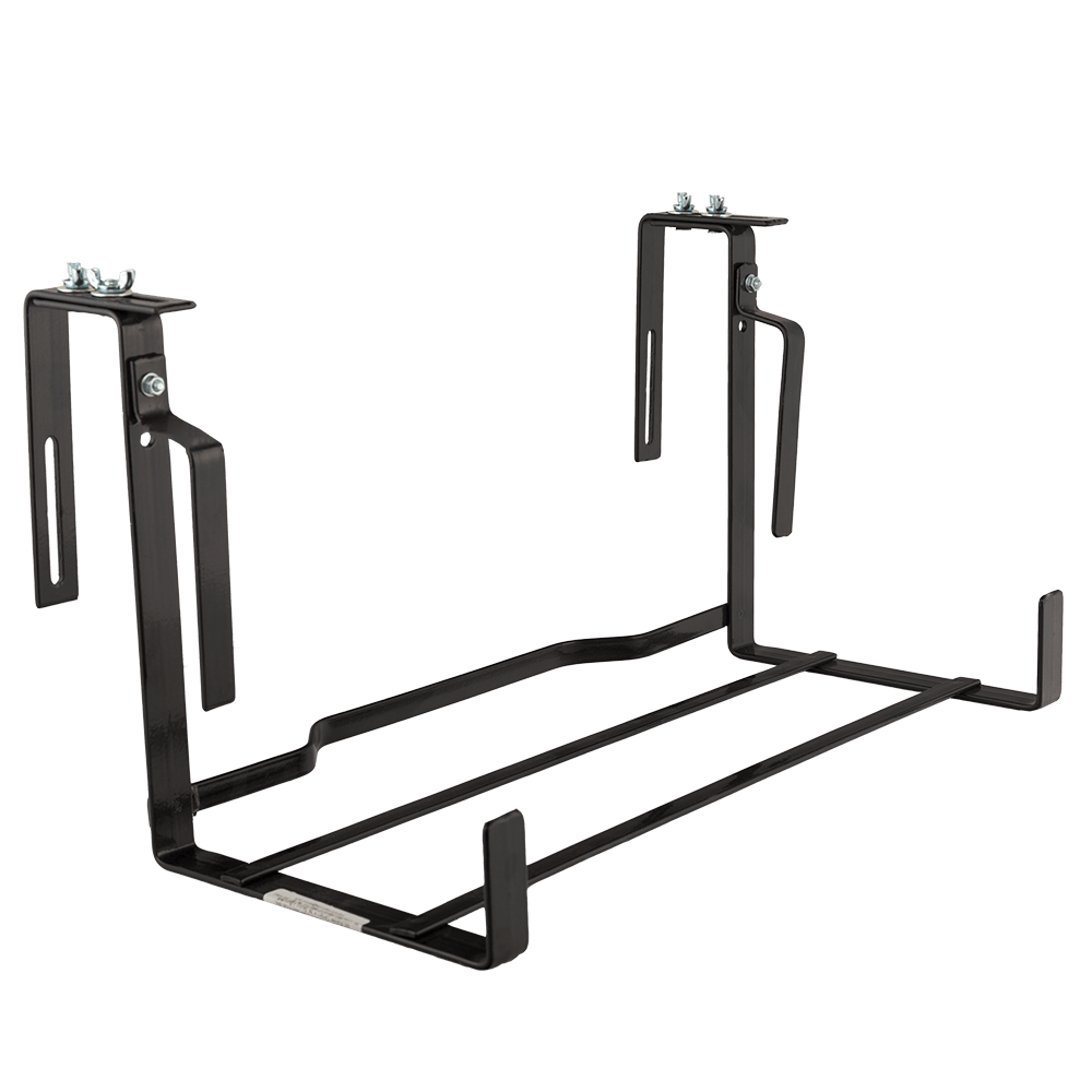 Suport jardiniera cu agatatori, 50-60 cm, fier forjat, negru