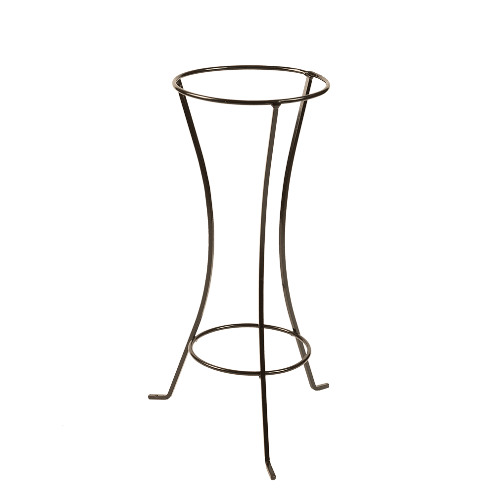 Suport tip amfora, inaltime 50 cm, fier forjat, negru