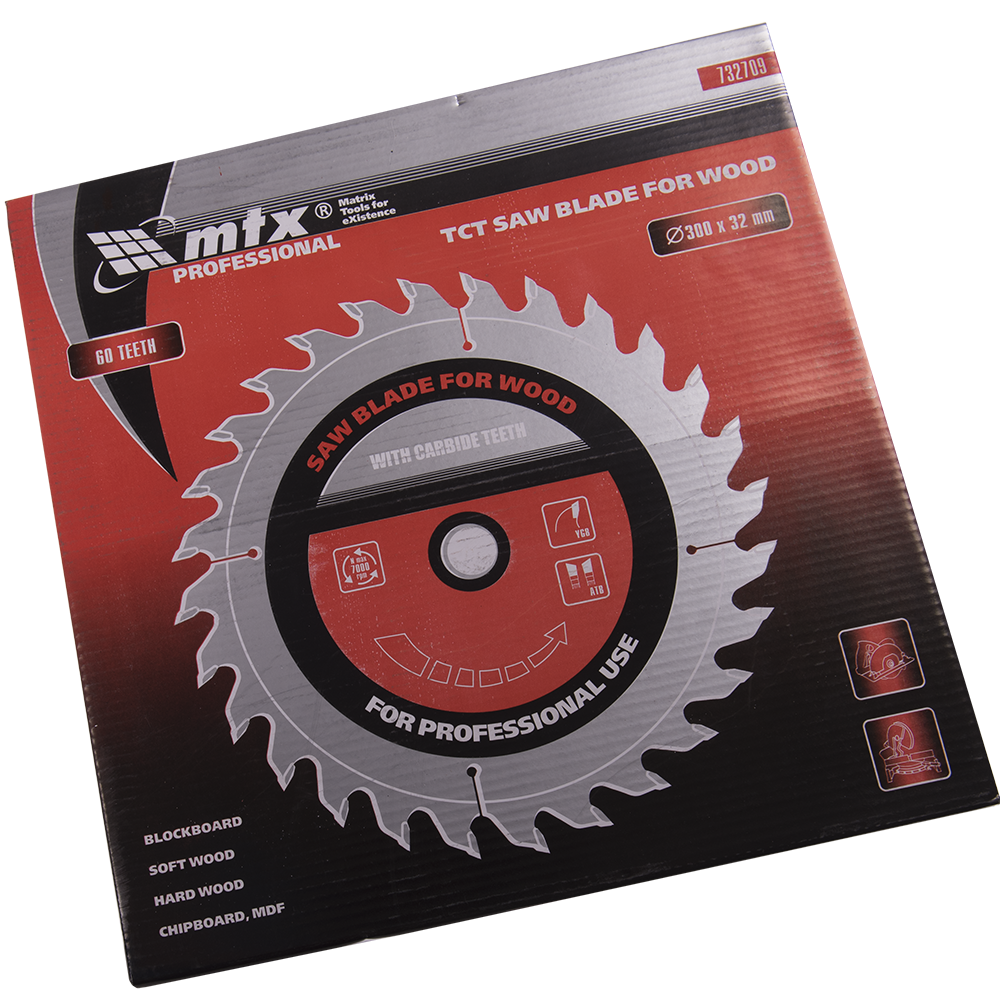 Disc debitare lemn, MTX Professional, 300 х 32 mm, 60 dinti