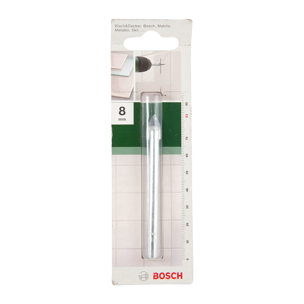 Burghiu Bosch, mandrina standard, pentru sticla si faianta, 8 mm