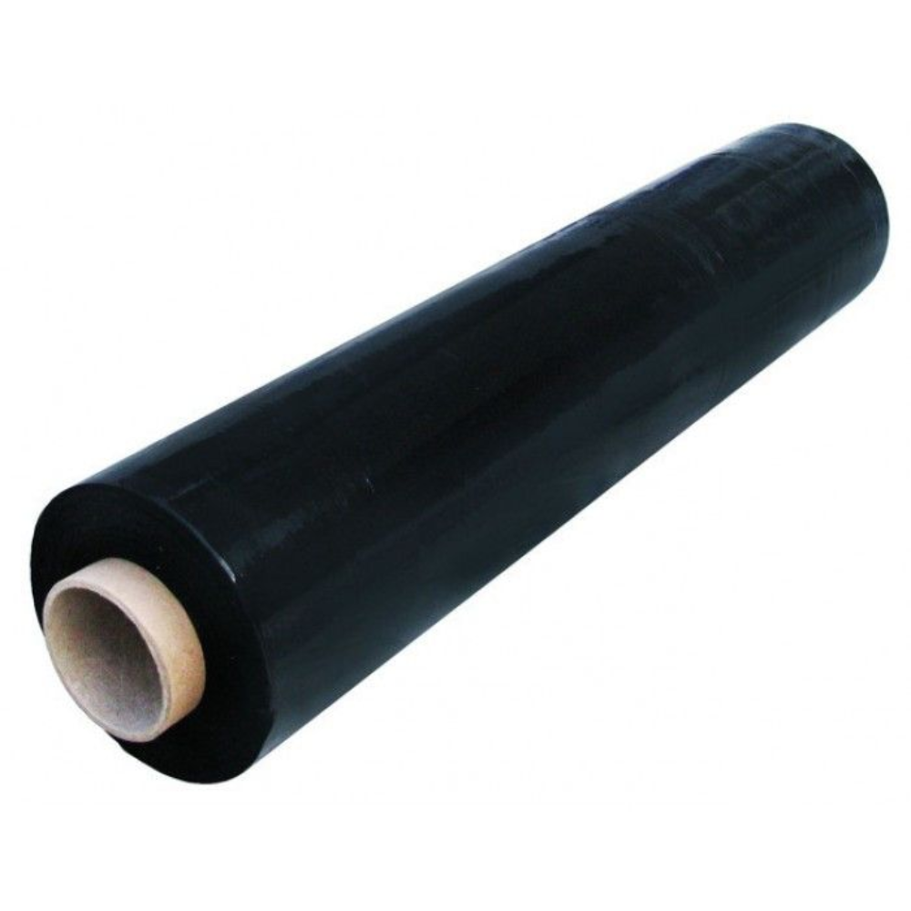Folie stretch, neagra, 23 Microni, 0.50 x 100 m