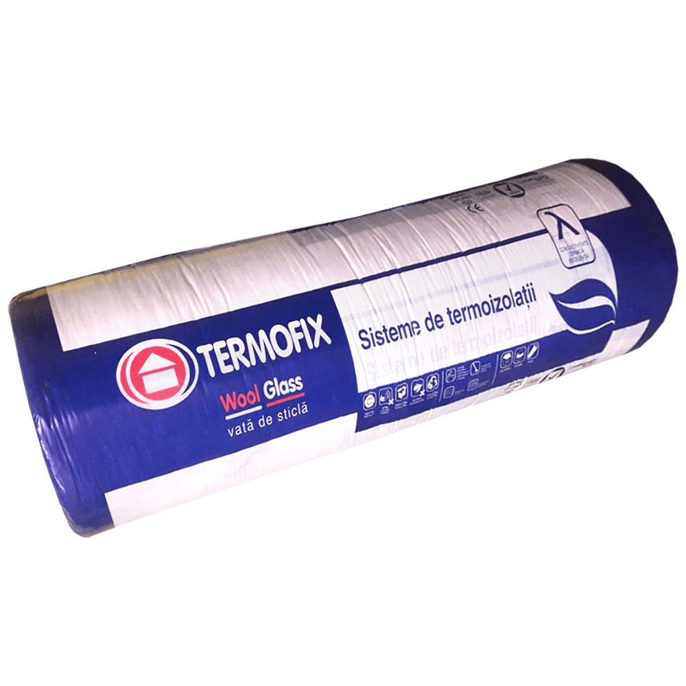 Vata minerala de sticla Termofix, necaserata,  2 x 7000 x 1200 x 50 mm