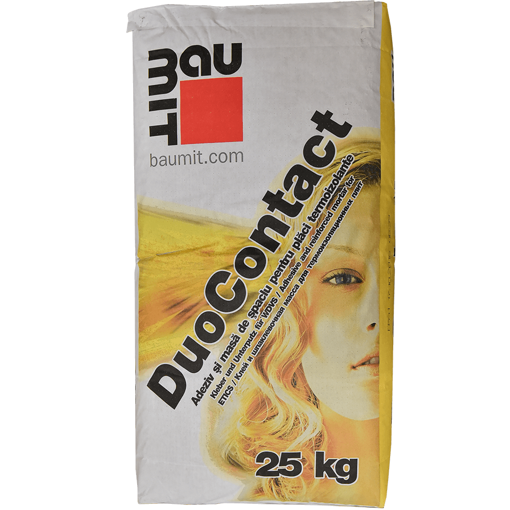 Adeziv si masa spaclu pentru placi termoizolante, Baumit DuoContact, interior/exterior, 25 kg