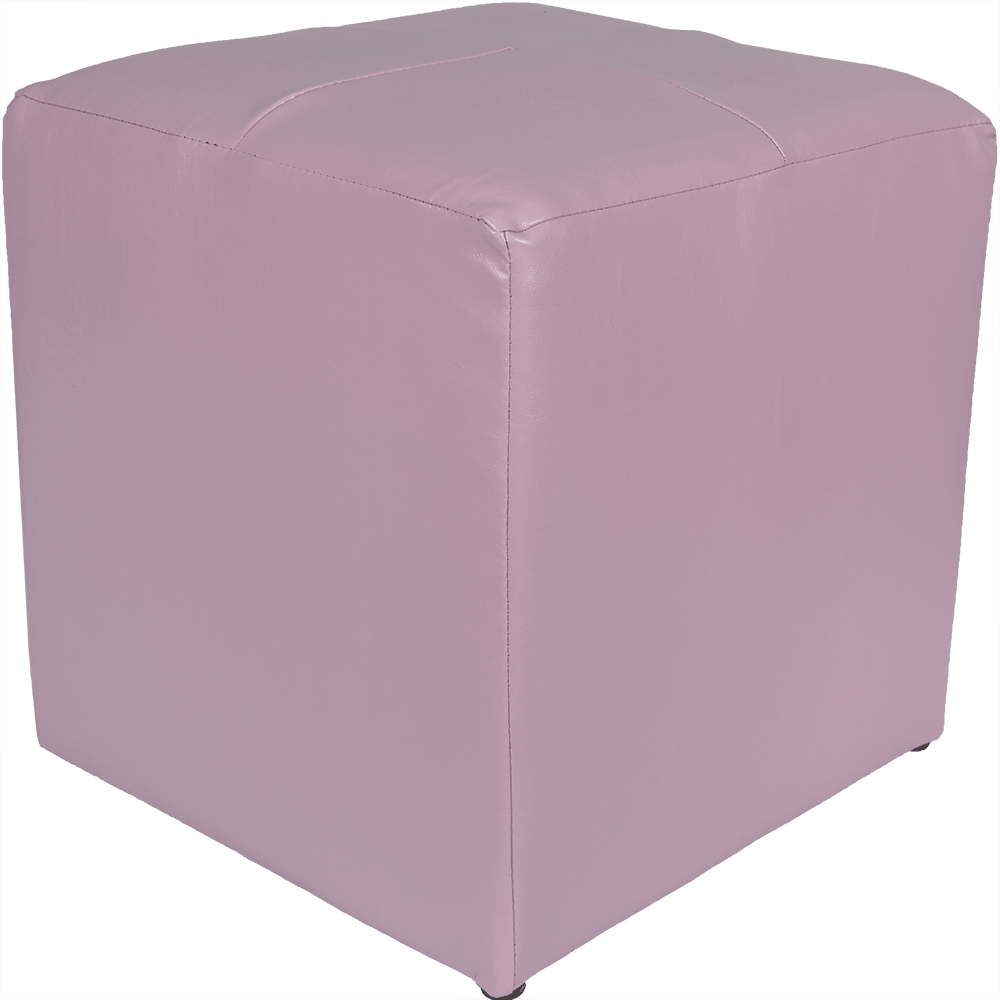 Taburet Cool tapiterie imitatie de piele, lila IP21897, 36 x 36 x 38 cm