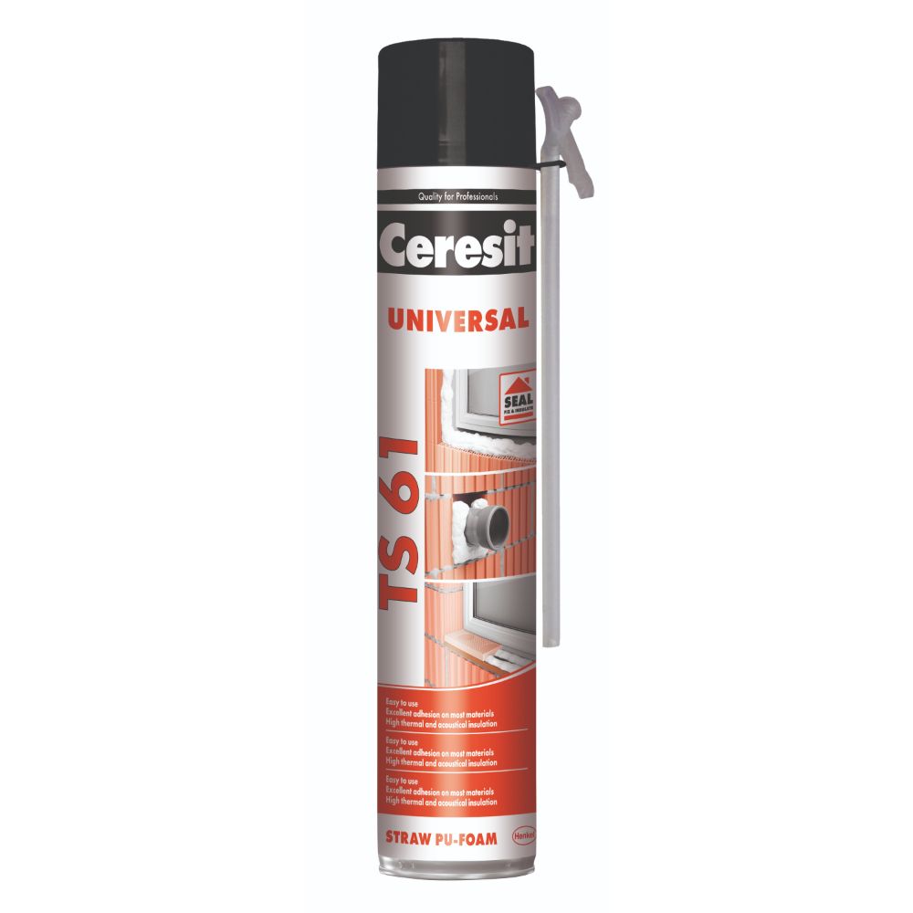Spuma poliuretanica de montaj, Ceresit, TS 61, 750 ml