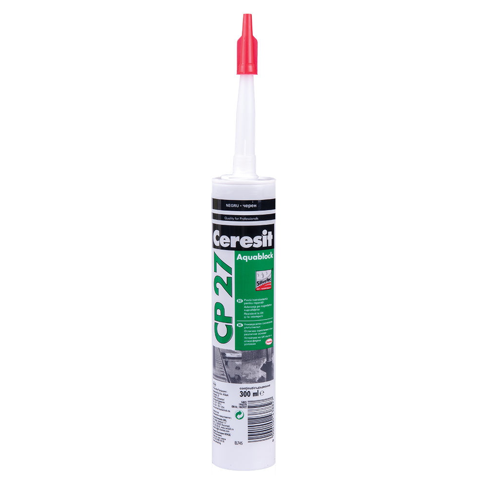 Pasta hidroizolanta Ceresit Aquablock, negru, 300 ml