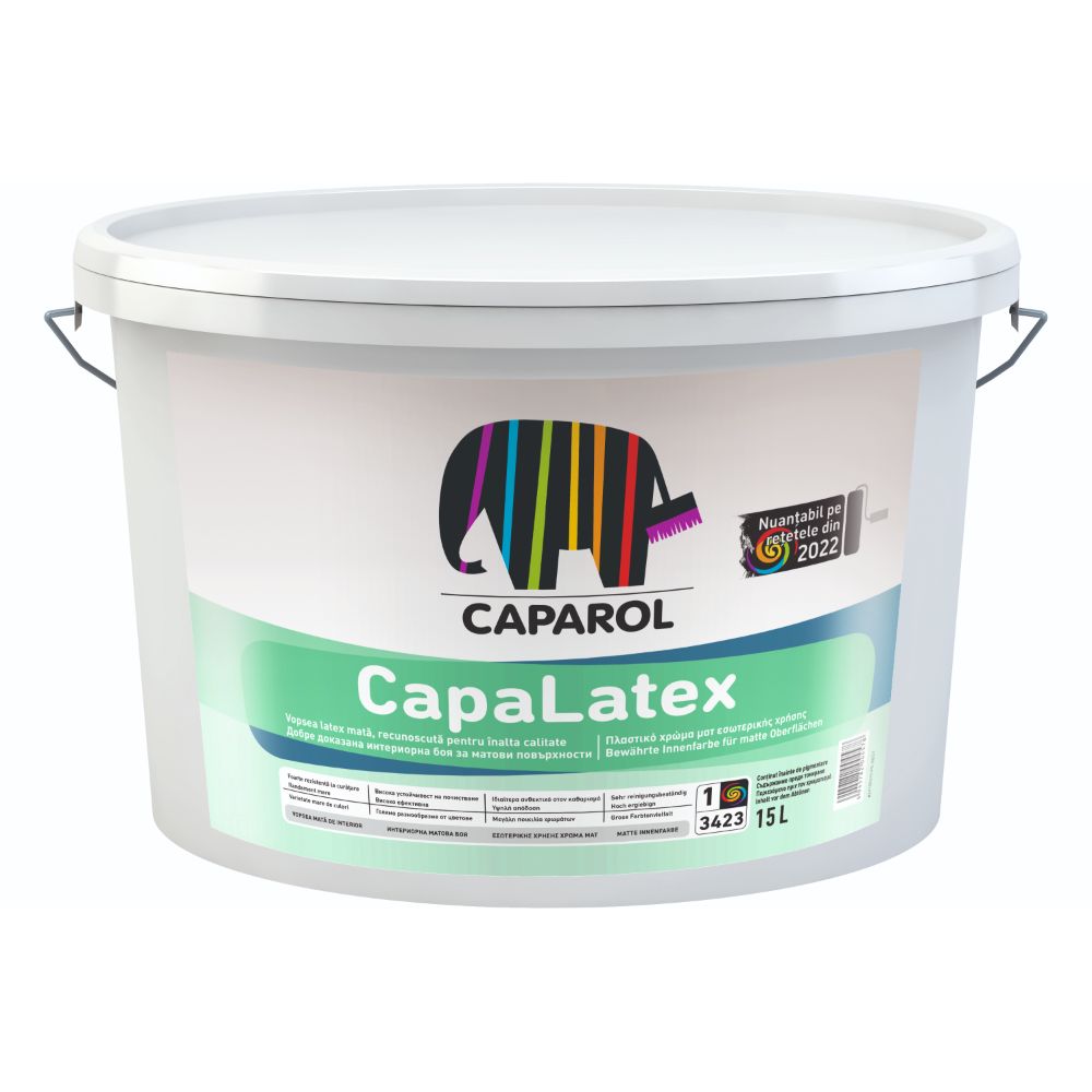 Baza de colorare Caparol CapaLatex B1, interior, alb, 15 l