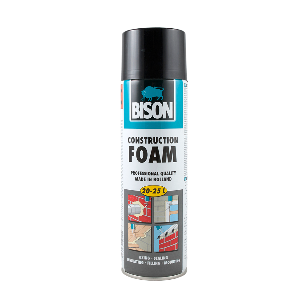 Spuma poliuretanica universala,Bison Construction Foam, aplicare manuala, 500 m