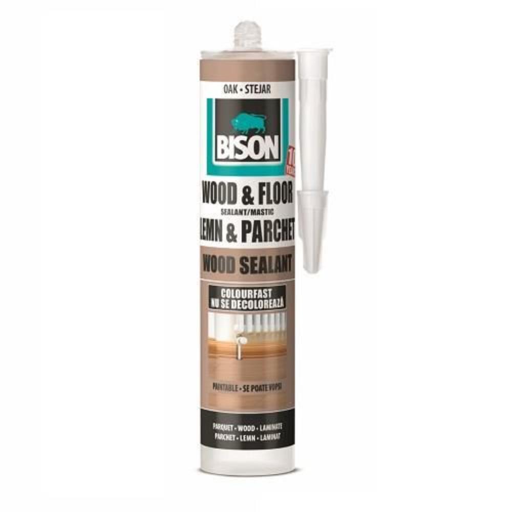 Mastic pentru lemn si parchet, Bison Wood Sealant, stejar, 300 ml