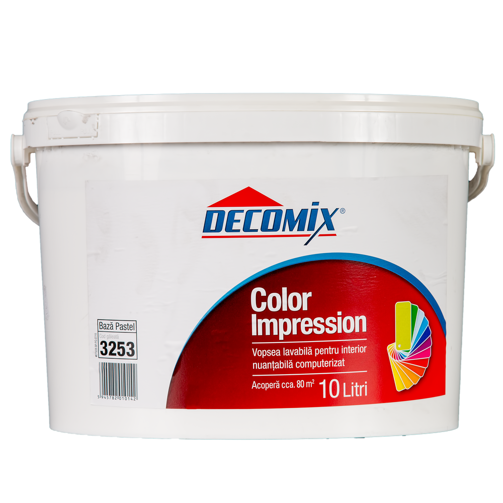 Vopsea lavabila interior Decomix Color Impression, baza pastel, 10 l