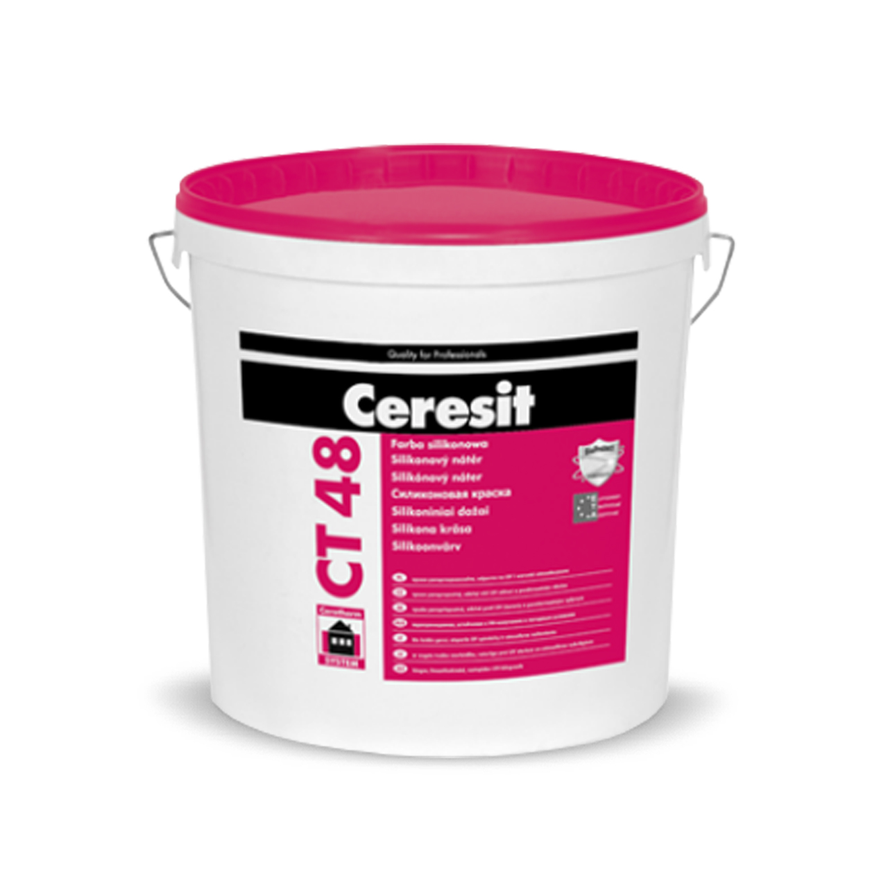 Vopsea lavabila interior/exterior Ceresit CT 48, alb, 15 l