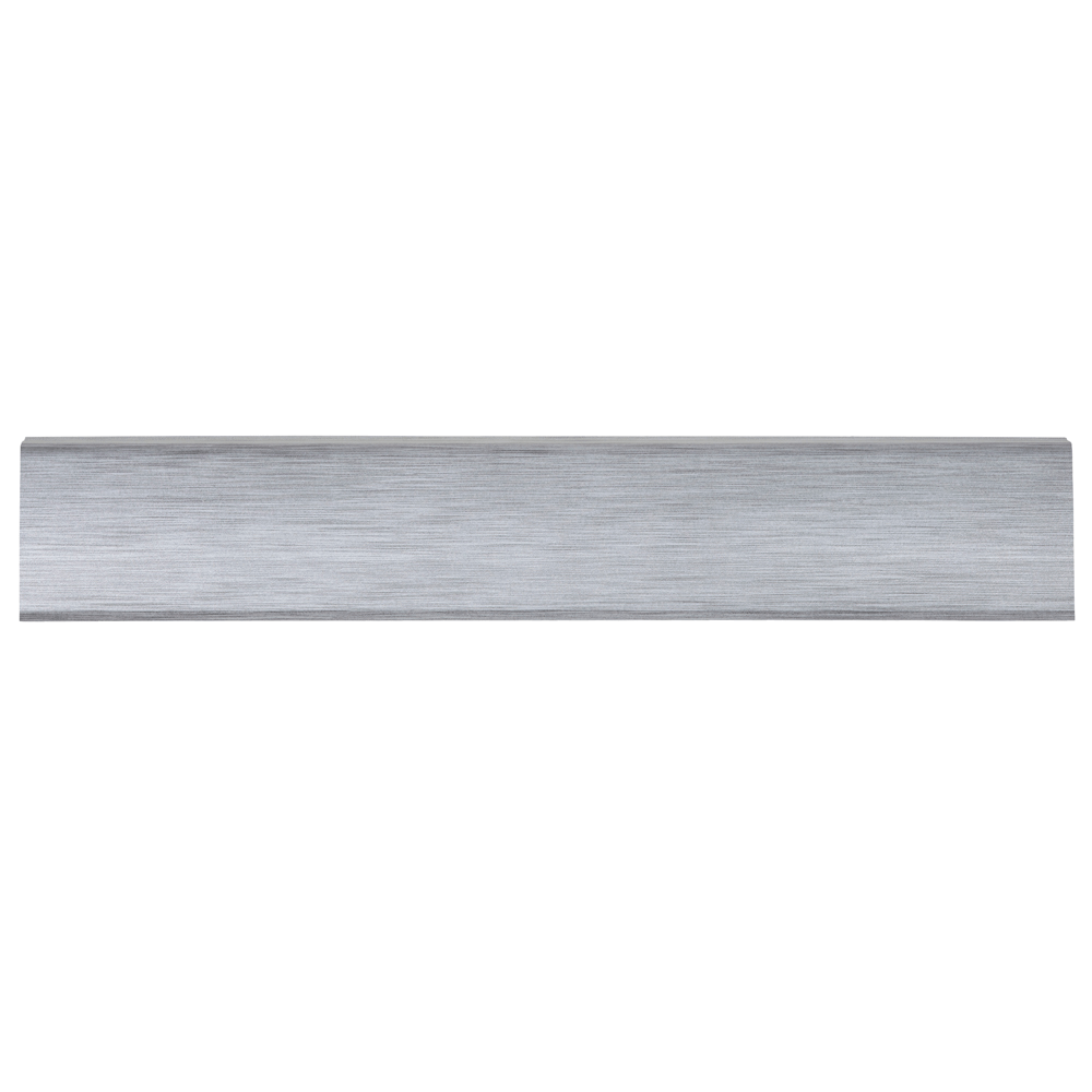 Plinta parchet, cu canal de cablu, PVC, aluminiu, INDO 70, 2500 mm