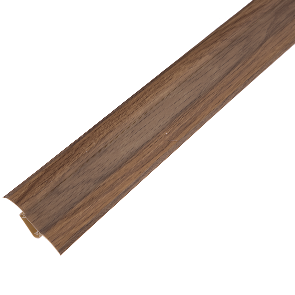 Plinta parchet, cu canal dublu, PVC, stejar deschis, 2500x55x26 mm