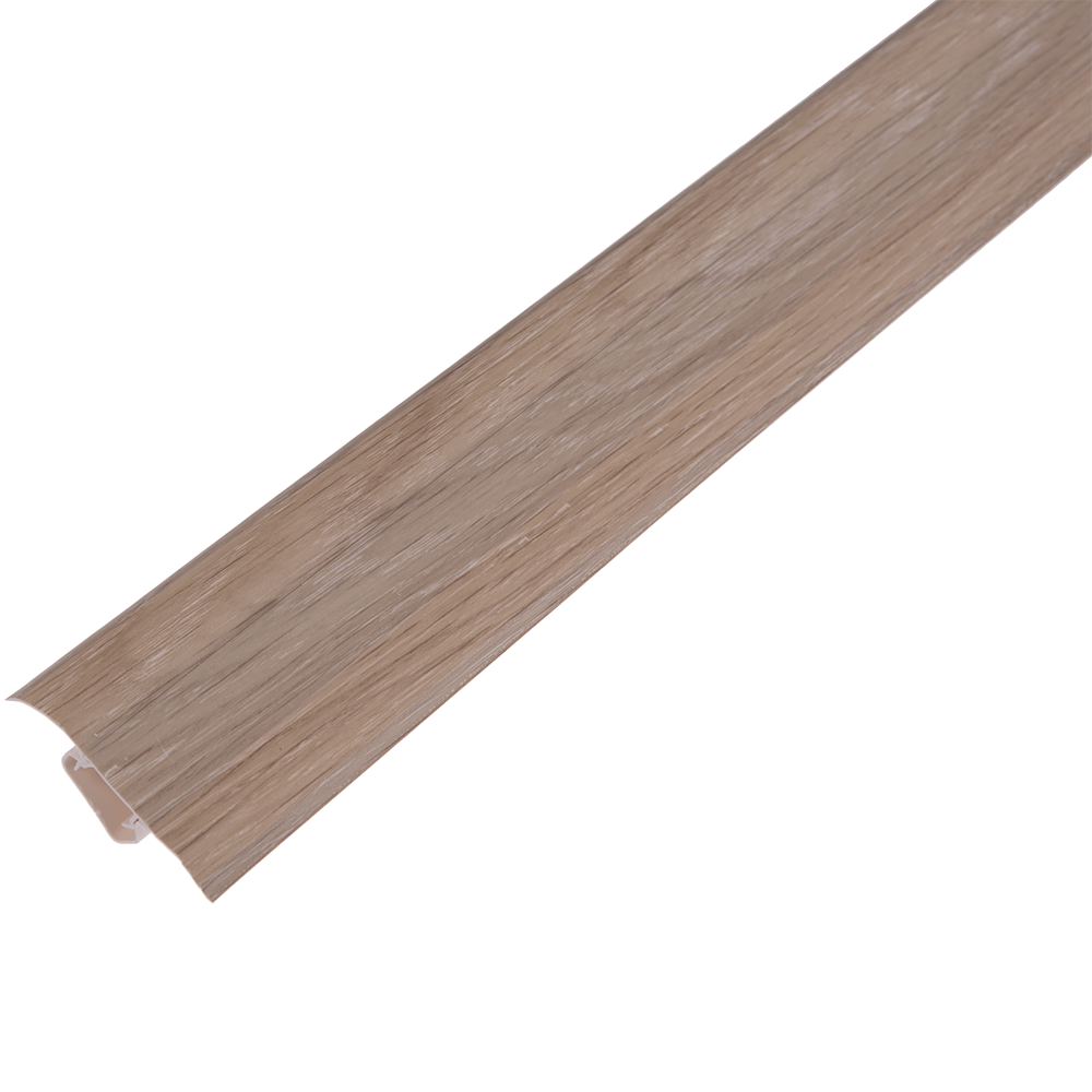 Plinta parchet, cu canal dublu, PVC, stejar nisip, 2500 mm