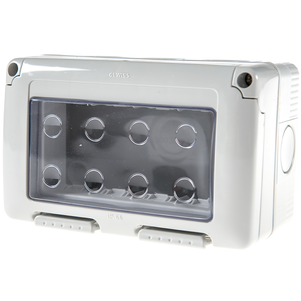 Carcasa montaj aparent Gewiss GW27044, 3 module, IP55, 132 x 82 x 65 mm