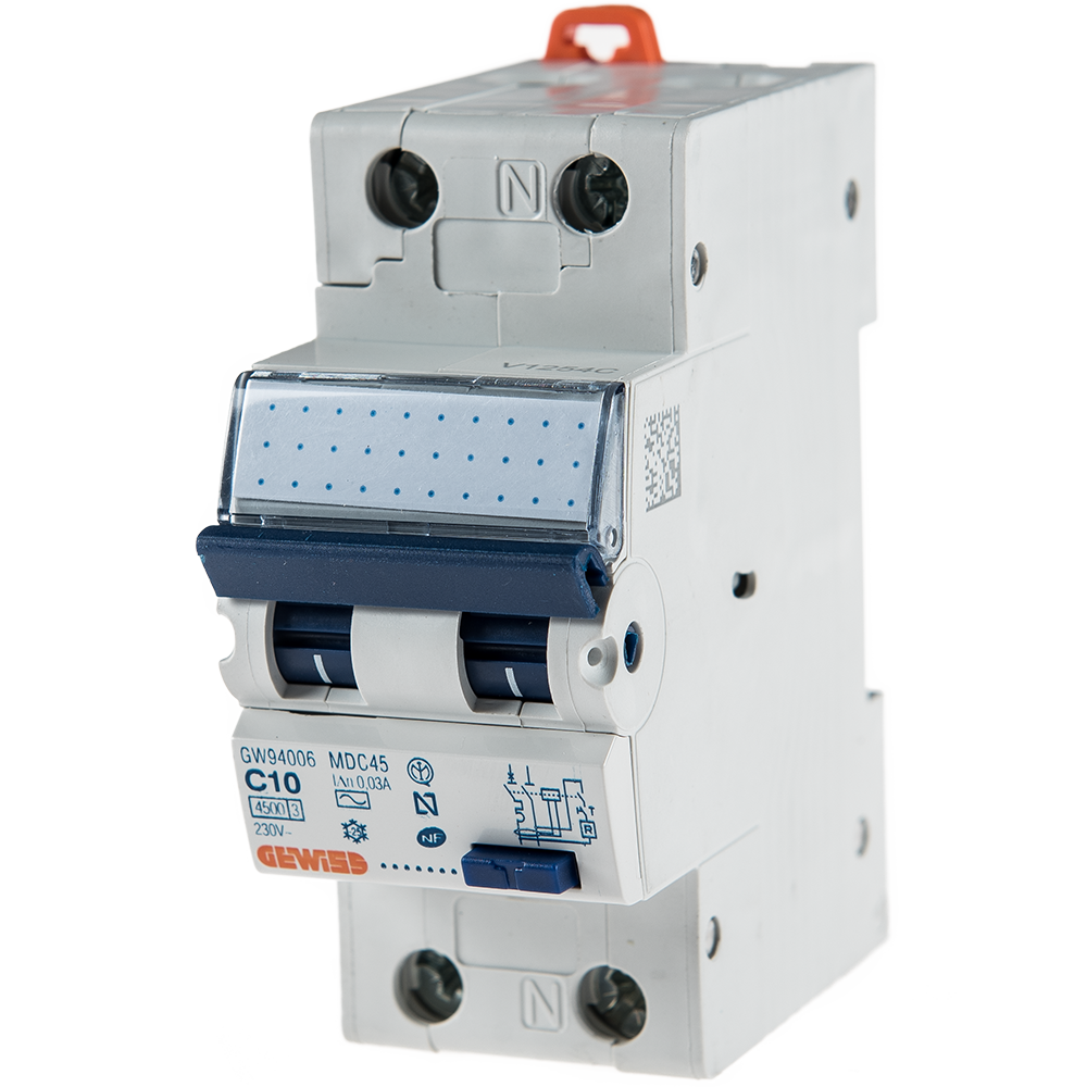 Intrerupator automat diferential GW94006 1P+N 10A 30mA Gewiss