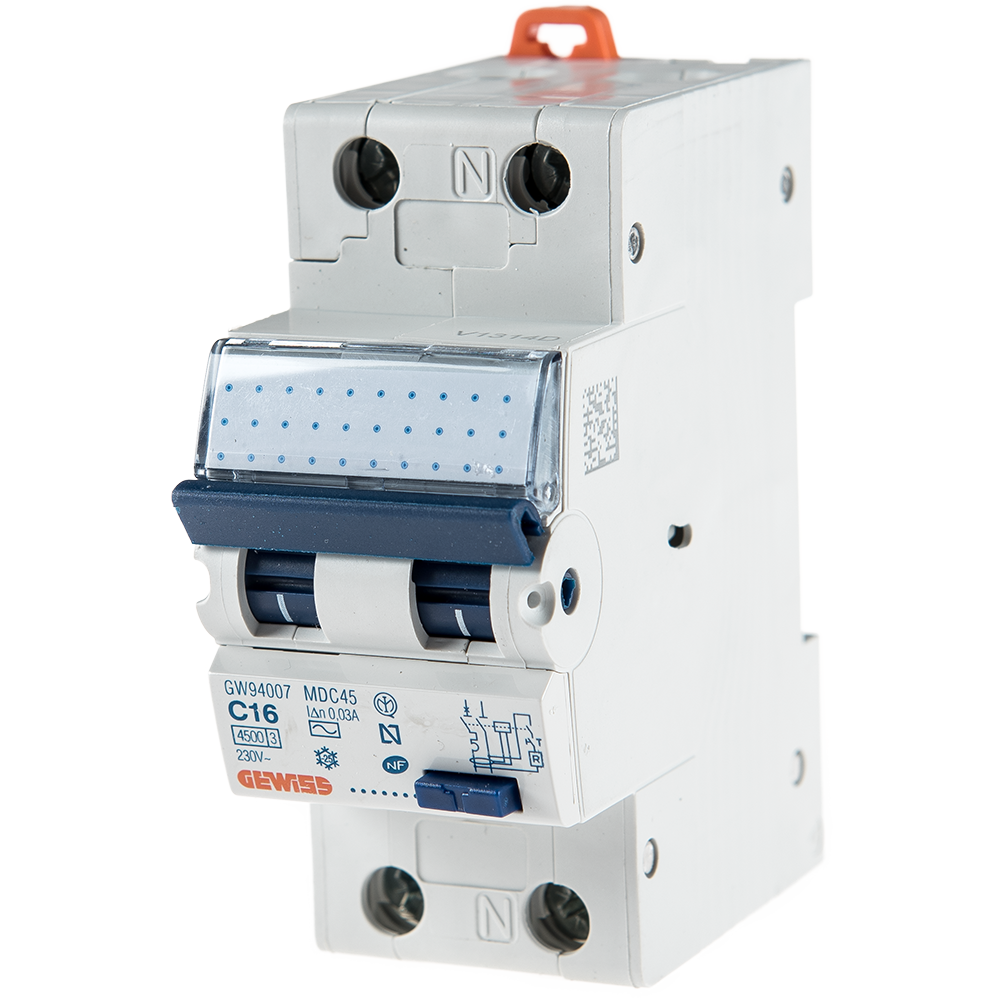 Intrerupator automat diferential GW94007 1P+N 16A 30mA Gewiss
