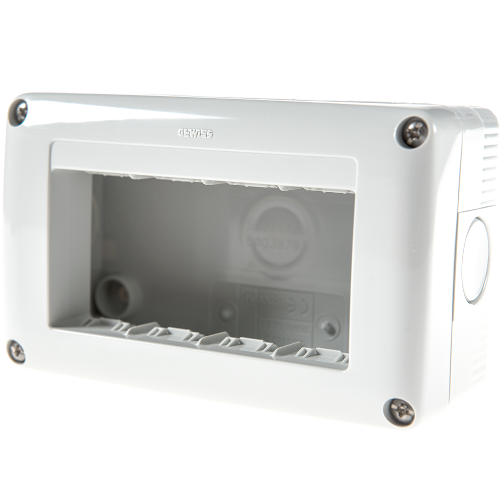 Carcasa montaj aparent Gewiss GW27004, 4 module, IP40, 132 x 82 x 45 mm