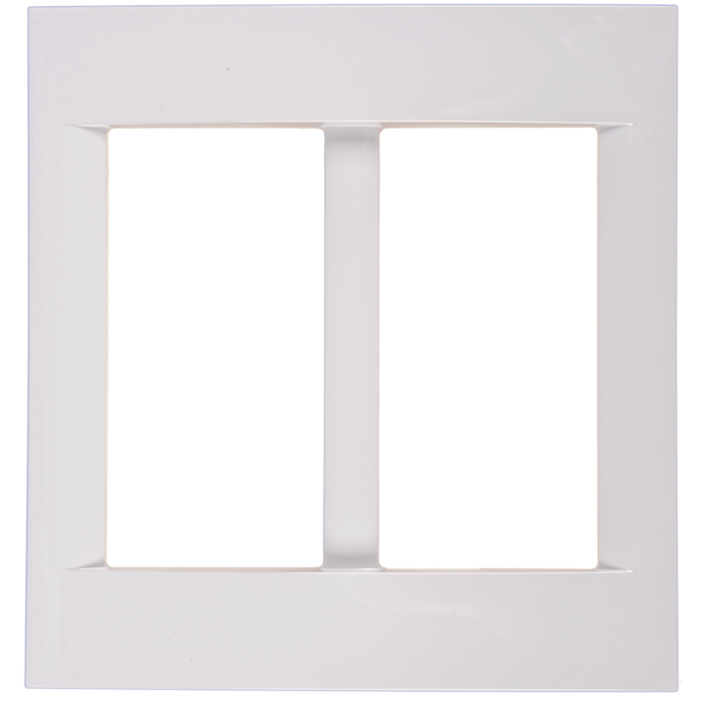 Rama decor 8 module (4+4) System Virna, Gewiss GW22107, alb