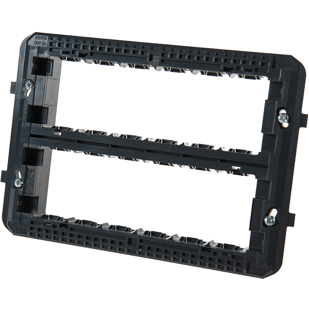 Placa suport 12 (6+6) module System/System Virna, Gewiss GW24241