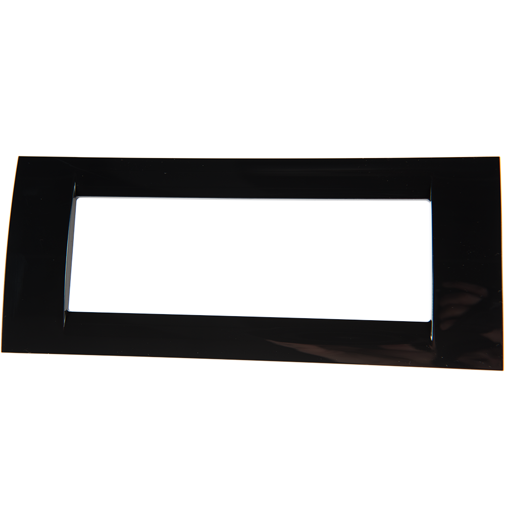 Rama decor 6 module System Virna, Gewiss GW22116, negru
