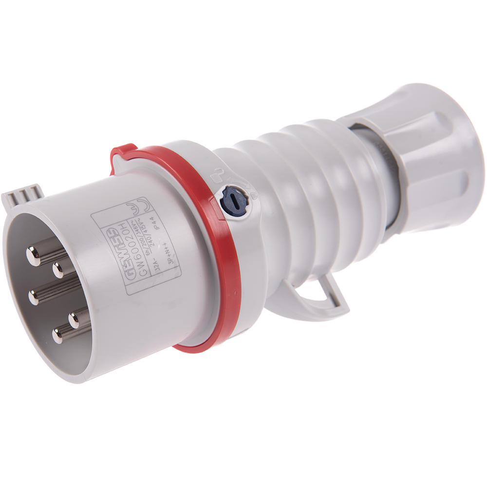 Fisa industriala mobila Gewiss GW60020H, 3P+N+E, 32 A, IP44