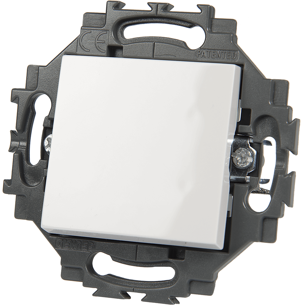 Intrerupator cap scara cu LED Gewiss Dahlia GW35012W, 1P - 10 AX