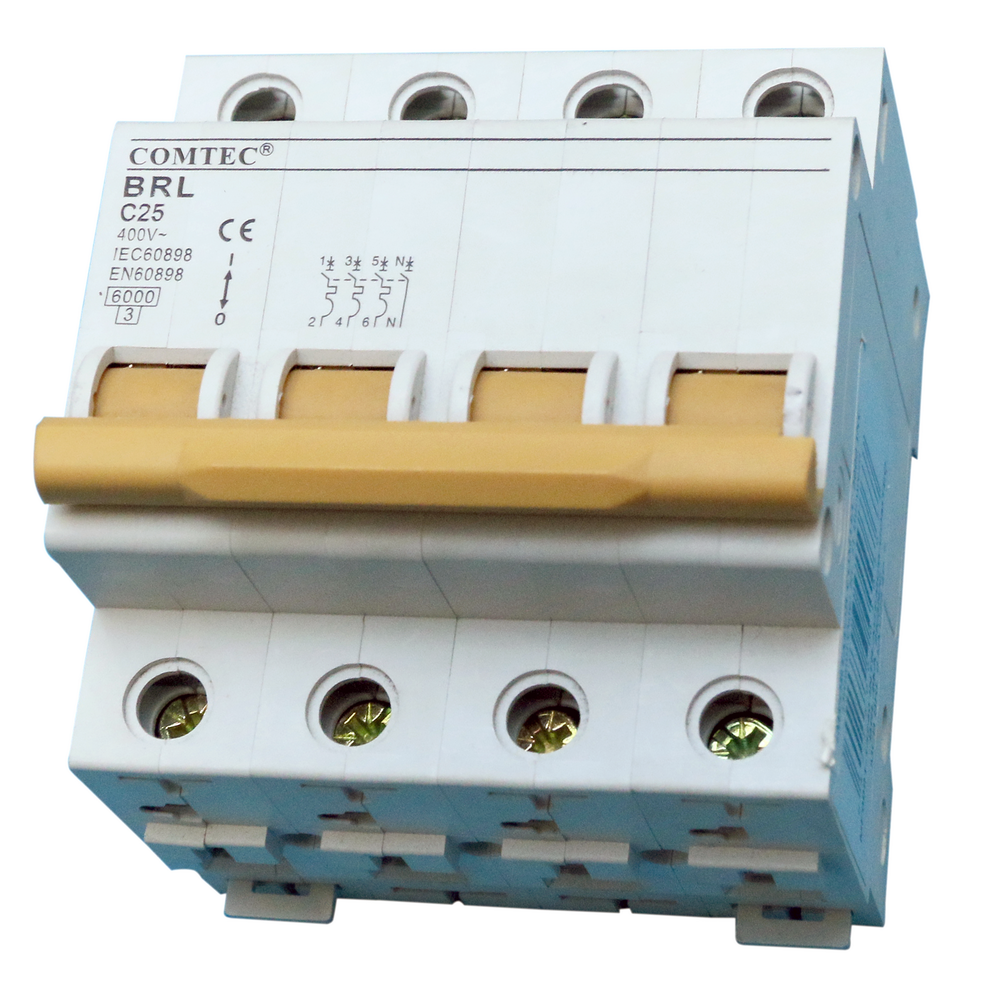 Intrerupator automat BRL 6kA MCB, Comtec 3P+N, 25A
