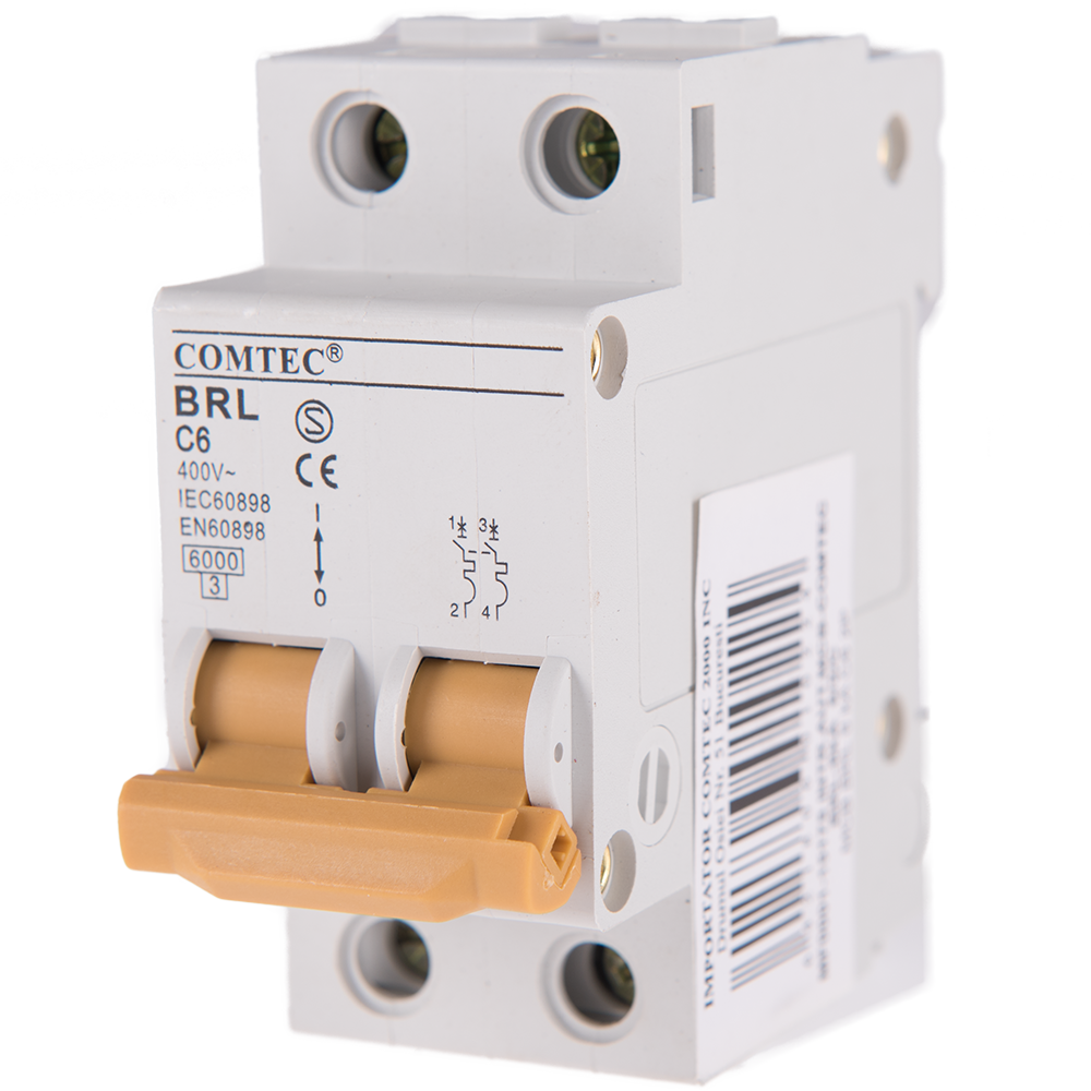 Intrerupator automat BRL 6kA MCB, Comtec 2P, 6A