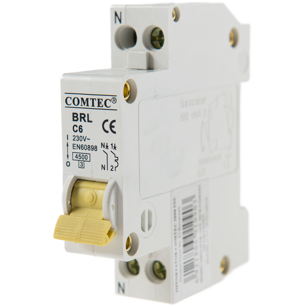 Intrerupator automat BRL 6kA MCB, Comtec 1P+N, 6A