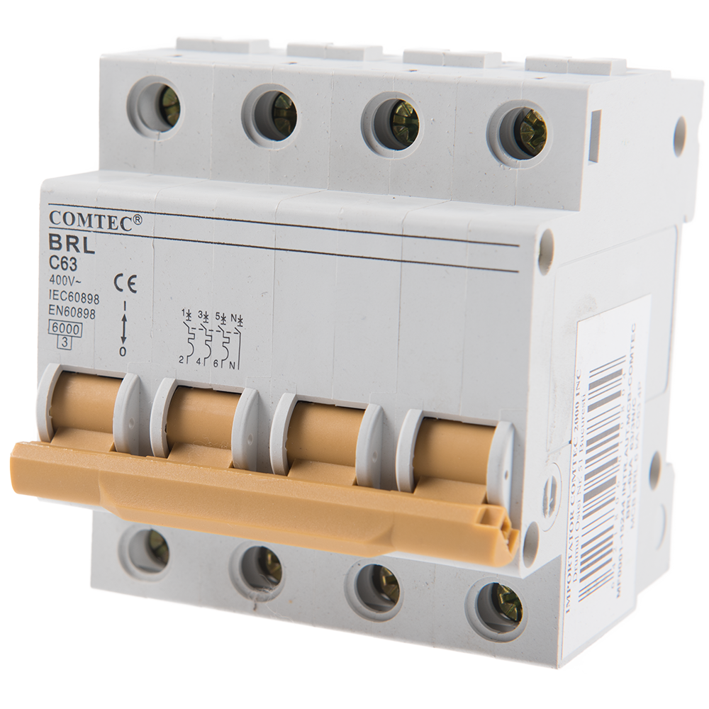 Intrerupator automat BRL 6kA MCB, Comtec 3P+N, 63A
