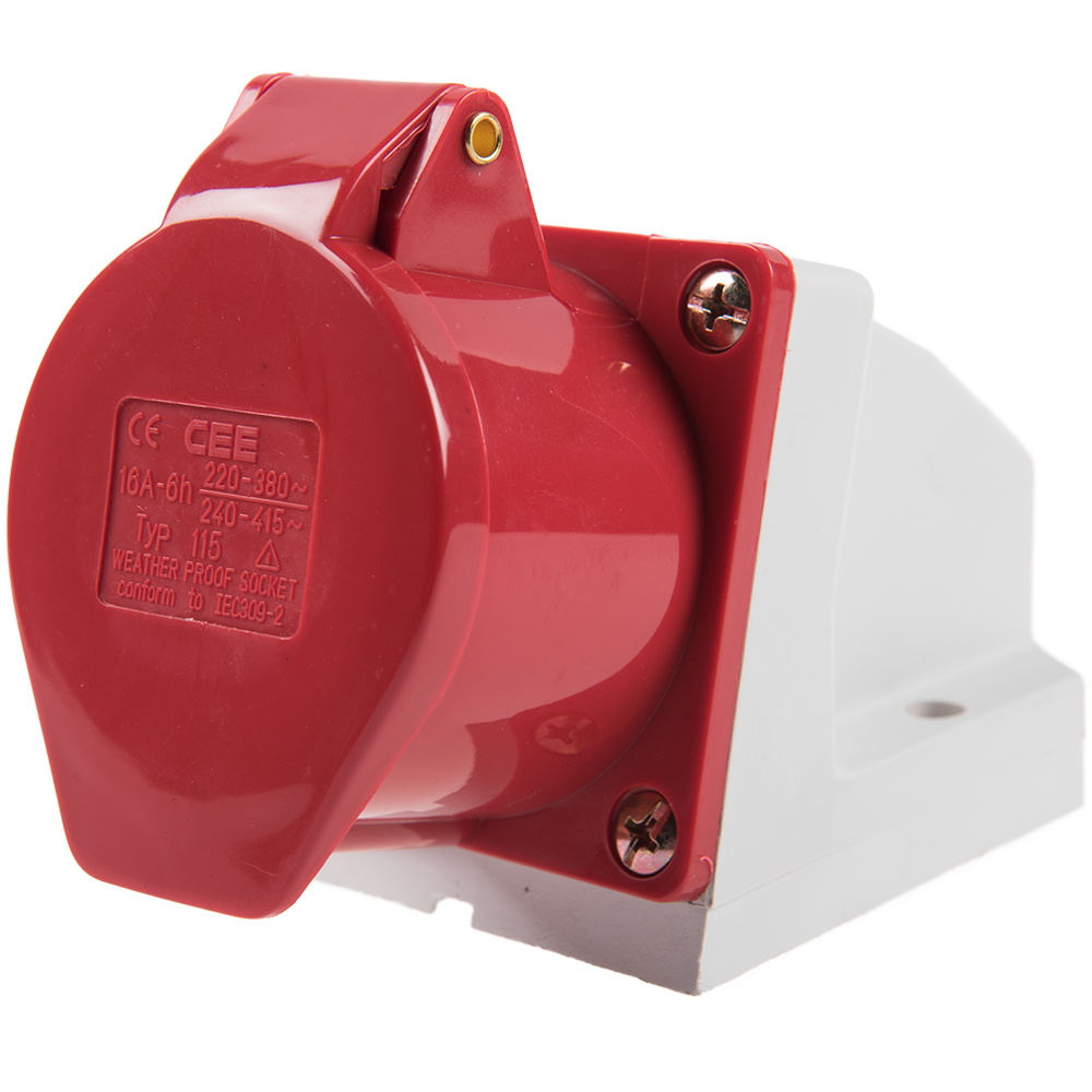Priza industriala MAMA aplicata Comtec MF0012-86553, 3P+N+PE, 16 A, IP44