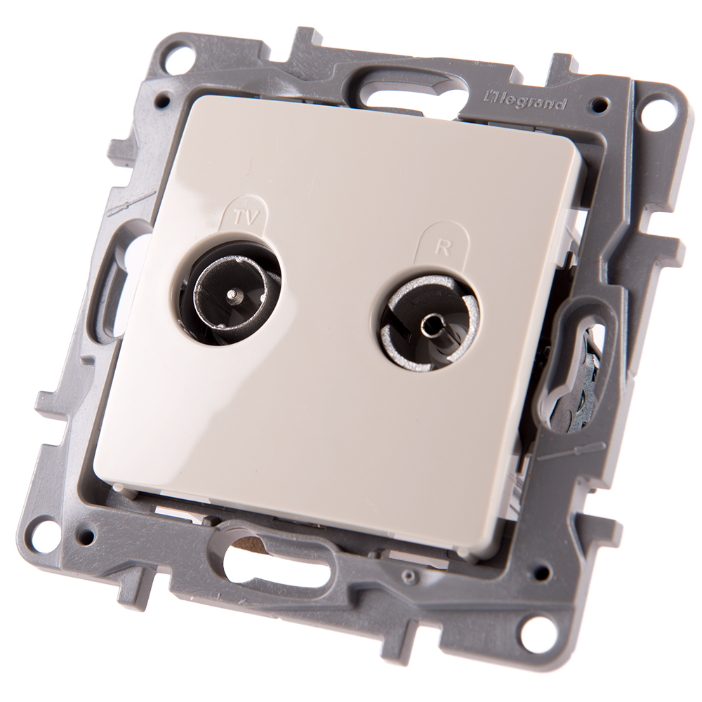 Priza TV de capat Niloe, Legrand 664662, 10 DB, ivoar
