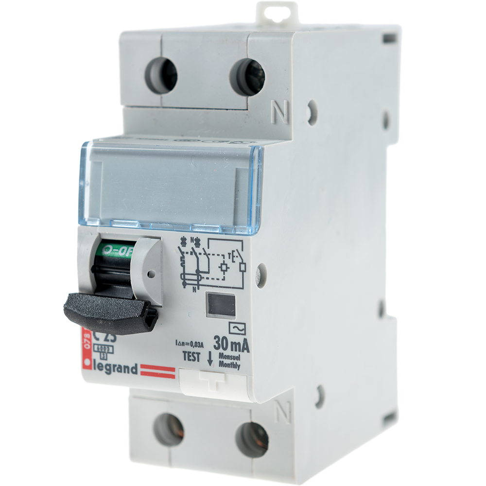 Disjunctor diferential DX3 6000 10kA Legrand 411004, P+N, 25A 30mA